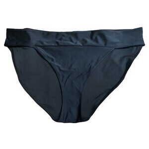 Aerie NWT Black Wide Band Full Bottom Bikini Bottoms Sz XXL Womens Black swim